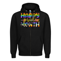 Black Western Happy Pride Month LGBTQ+ Zipper Hoodie - BundleAndBundleShop