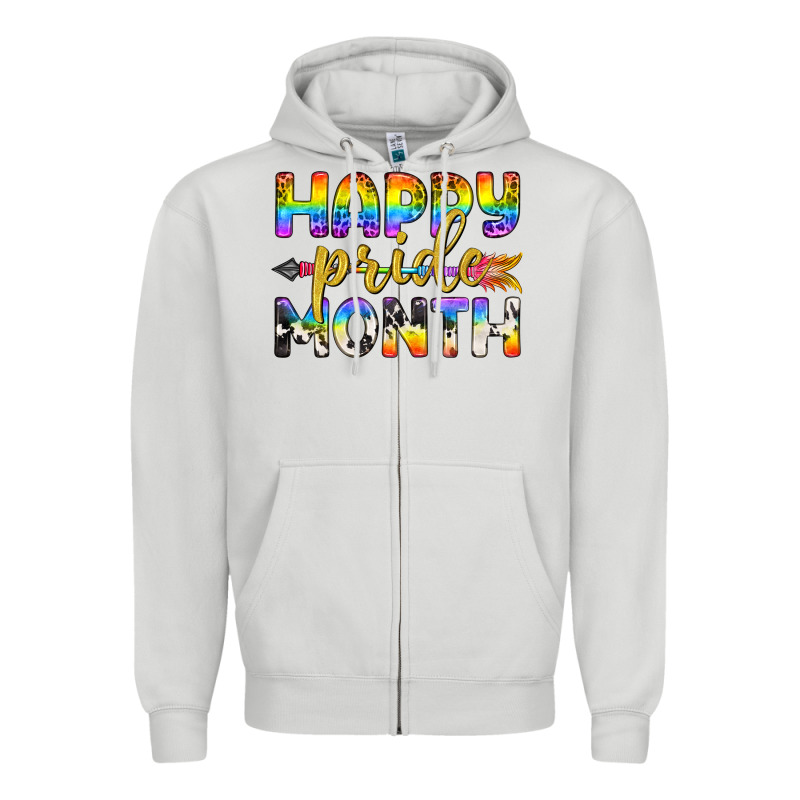 Western Happy Pride Month Lgbtq+ Zipper Hoodie by BundleAndBundleShop | Teevron