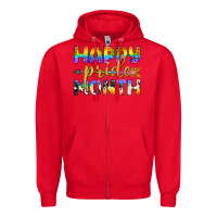 Red Western Happy Pride Month LGBTQ+ Zipper Hoodie - BundleAndBundleShop