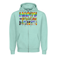 Seafoam Western Happy Pride Month LGBTQ+ Zipper Hoodie - BundleAndBundleShop