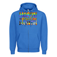 True Royal Western Happy Pride Month LGBTQ+ Zipper Hoodie - BundleAndBundleShop