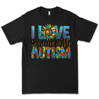 Black ı love someone with autism Premium Tee - AdoDesignShop