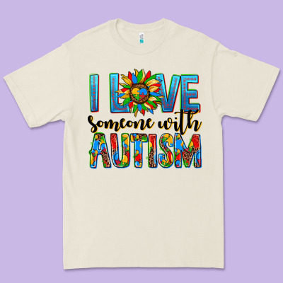 ı Love Someone With Autism Premium Tee Designed By Adodesignshop