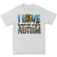 Dove Grey ı love someone with autism Premium Tee - AdoDesignShop