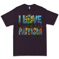 Plum ı love someone with autism Premium Tee - AdoDesignShop