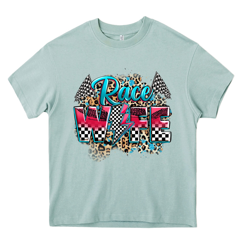 Race Wife Heavy Core Tee by Zillion Design Studio | Teevron