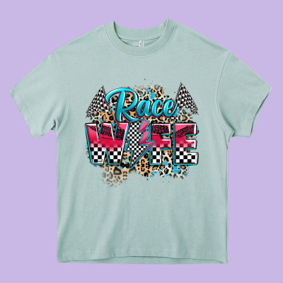 Race Wife Heavy Core Tee Designed By Zillion Design Studio