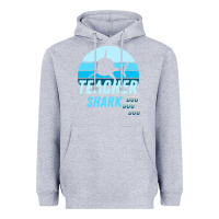 Heather Grey Teacher Shark Doo Heavyweight Hoodie - Bettercallsaul