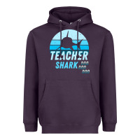 Plum Teacher Shark Doo Heavyweight Hoodie - Bettercallsaul