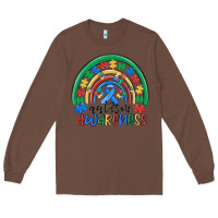 Chestnut autism awareness rainbow Long Sleeve Tee - MaliasSmallBusiness