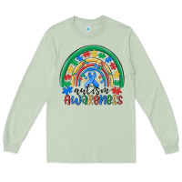 Matcha autism awareness rainbow Long Sleeve Tee - MaliasSmallBusiness