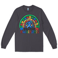 Smoke autism awareness rainbow Long Sleeve Tee - MaliasSmallBusiness