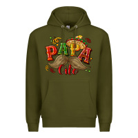 Army Green Papa cito Premium Hoodie - NancyCooperArtShop