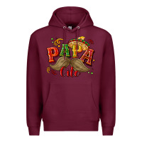 Burgundy Papa cito Premium Hoodie - NancyCooperArtShop