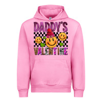 Fuchsia Pink daddys valentine olivia Urban Hoodie - OliviaCreatesArt