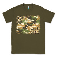 Army Green leopard camo pattern background Classic Tee - Jasminsmagicworld