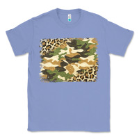 Colony Blue leopard camo pattern background Classic Tee - Jasminsmagicworld