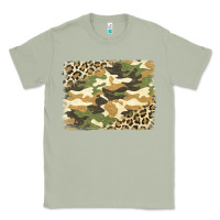 Matcha leopard camo pattern background Classic Tee - Jasminsmagicworld