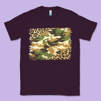 Leopard Camo Pattern Background Classic Tee Designed By Jasminsmagicworld