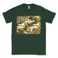 Sports Green leopard camo pattern background Classic Tee - Jasminsmagicworld