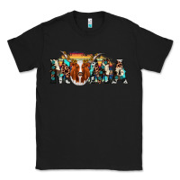 Black longhorn mama Classic Tee - AdoDesignShop