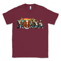 Burgundy longhorn mama Classic Tee - AdoDesignShop