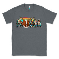 Charcoal Heather longhorn mama Classic Tee - AdoDesignShop