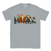 Heather Grey longhorn mama Classic Tee - AdoDesignShop