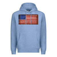 Colony Blue American flag Premium Hoodie - JahusDesignShop