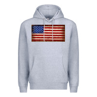 Heather Grey American flag Premium Hoodie - JahusDesignShop