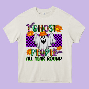 I Ghost People All Year Round Heavy Core Tee Designed By Texasbilliewilder