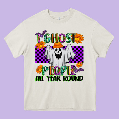I Ghost People All Year Round Heavy Core Tee Designed By Texasbilliewilder