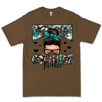 Cacao cowhide junkie messy bun Premium Tee - Zillion Design Studio
