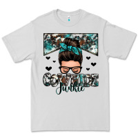 Dove Grey cowhide junkie messy bun Premium Tee - Zillion Design Studio