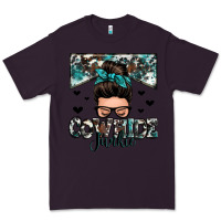 Plum cowhide junkie messy bun Premium Tee - Zillion Design Studio