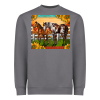 Storm Western Ranch Horses Heavyweight Sweatshirt - LillyAllenDesigns
