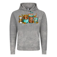 Cloud Rock longhaired cow coffee cups Vintage Hoodie - Jasminsmagicworld