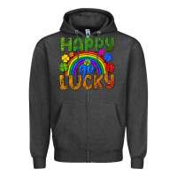 Charcoal Heather Western Happy Go Lucky LGBTQ+ Zipper Hoodie - BundleAndBundleShop