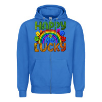 True Royal Western Happy Go Lucky LGBTQ+ Zipper Hoodie - BundleAndBundleShop