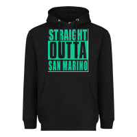 Black Straight Outta San Marino Heavyweight Hoodie - Bettercallsaul