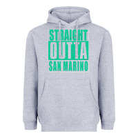Heather Grey Straight Outta San Marino Heavyweight Hoodie - Bettercallsaul