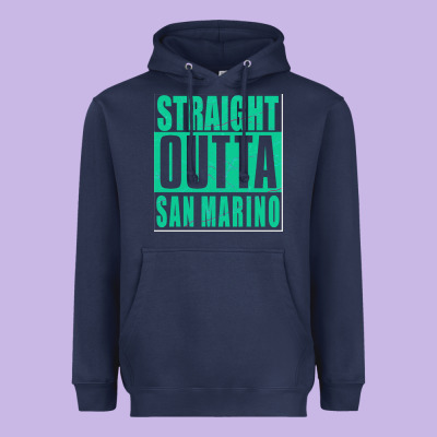 Straight Outta San Marino Heavyweight Hoodie Designed By Bettercallsaul