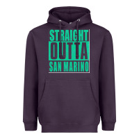 Plum Straight Outta San Marino Heavyweight Hoodie - Bettercallsaul