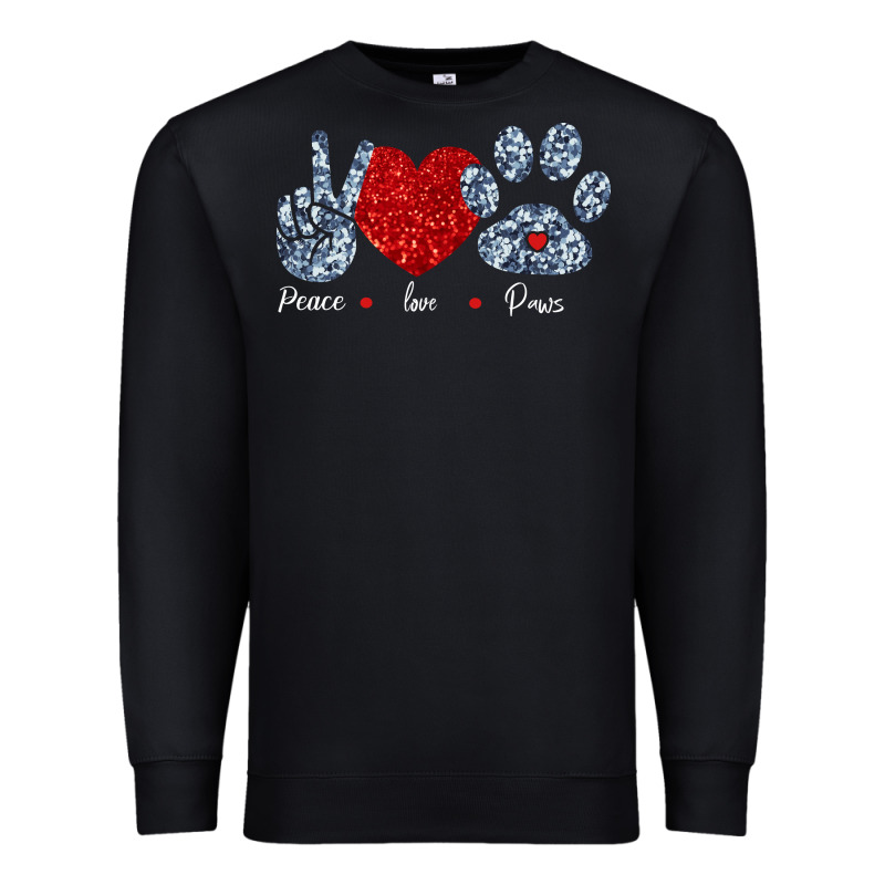 Peace Love Paws Premium Sweatshirt by Bettercallsaul | Teevron