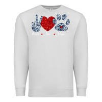 Dove Grey Peace Love Paws Premium Sweatshirt - Bettercallsaul