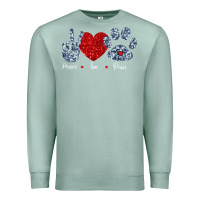 Seafoam Peace Love Paws Premium Sweatshirt - Bettercallsaul