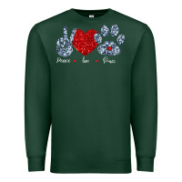 Sports Green Peace Love Paws Premium Sweatshirt - Bettercallsaul