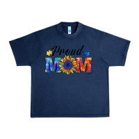 Navy proud mom autism Urban Heavy Tee - BarkalooDesign