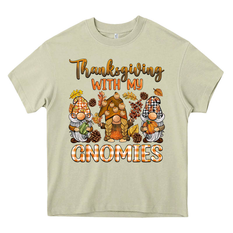 Thanksgiving With My  Gnomies Heavy Core Tee by BarkalooDesign | Teevron