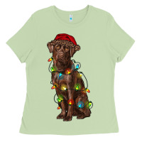 Christmas Labrador Retriever Ladies Tee | Teevron